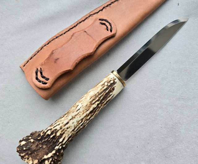 鹿の角 チベタンターコイズのモーラナイフ - ショップ 鹿角工房