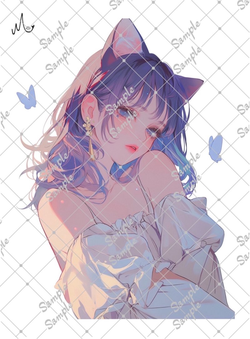 オリジナル人物ステッカー - 貼紙 - 紙 