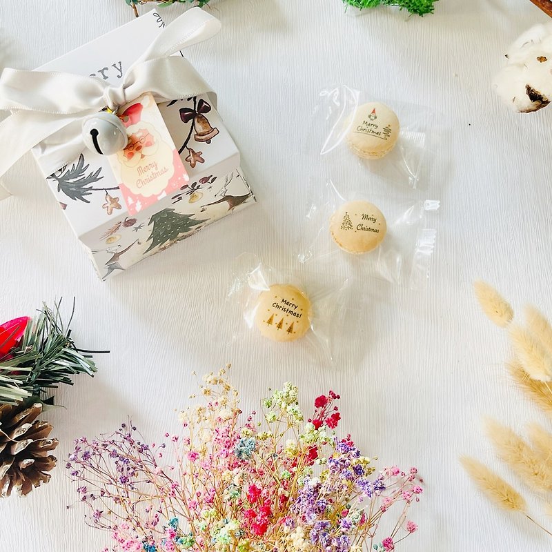 [Christmas gift box] Exchange gifts | Christmas small fresh mini macarons - Cake & Desserts - Fresh Ingredients 