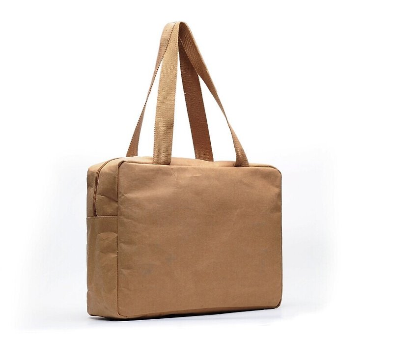 Paper bamboo often Le postman handbag - Handbags & Totes - Paper Brown