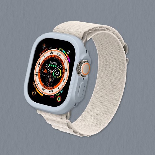 犀牛盾RHINOSHIELD Apple Watch Ultra/Ultra 2 邊框保護殼-循環灰
