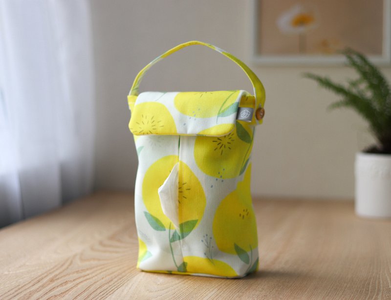 Pre-order [Sunflower-hanging toilet paper cover] hanging and detachable/car/camping - Tissue Boxes - Polyester Yellow