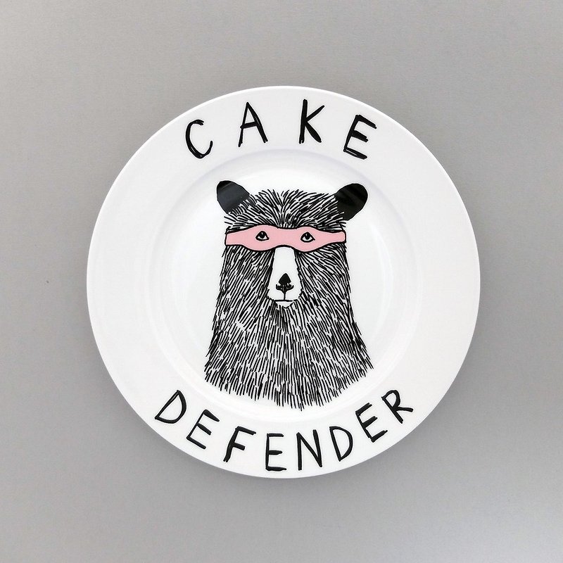 Cake defender 骨瓷餐盤 - 碟子/醬料碟 - 瓷 白色