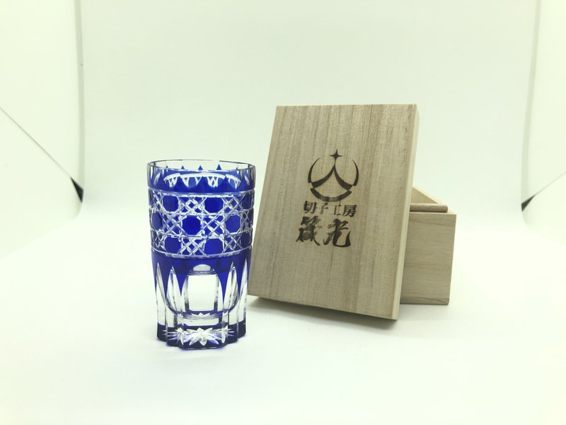 八角籠目ショットグラス - 玻璃杯 - 玻璃 藍色