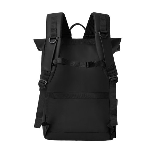 Edin ロールトップ バックパック 2 色展開 - ブラック | 旅行に