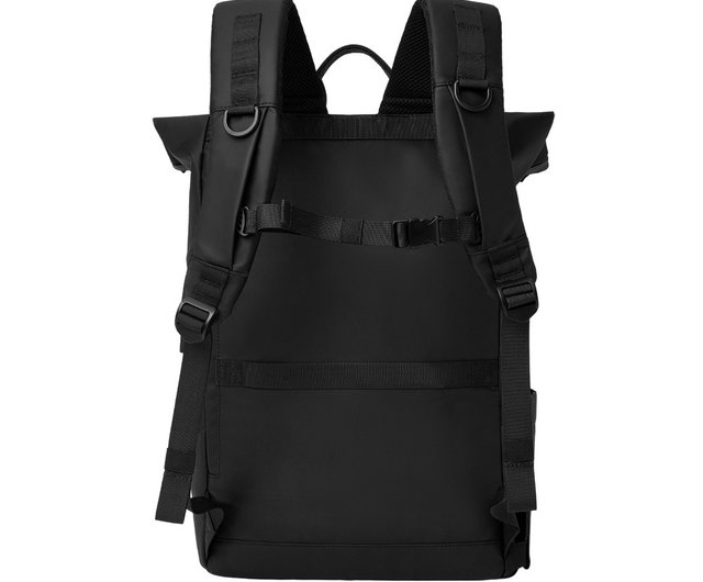 Edin ロールトップ バックパック 2 色展開 - ブラック | 旅行に