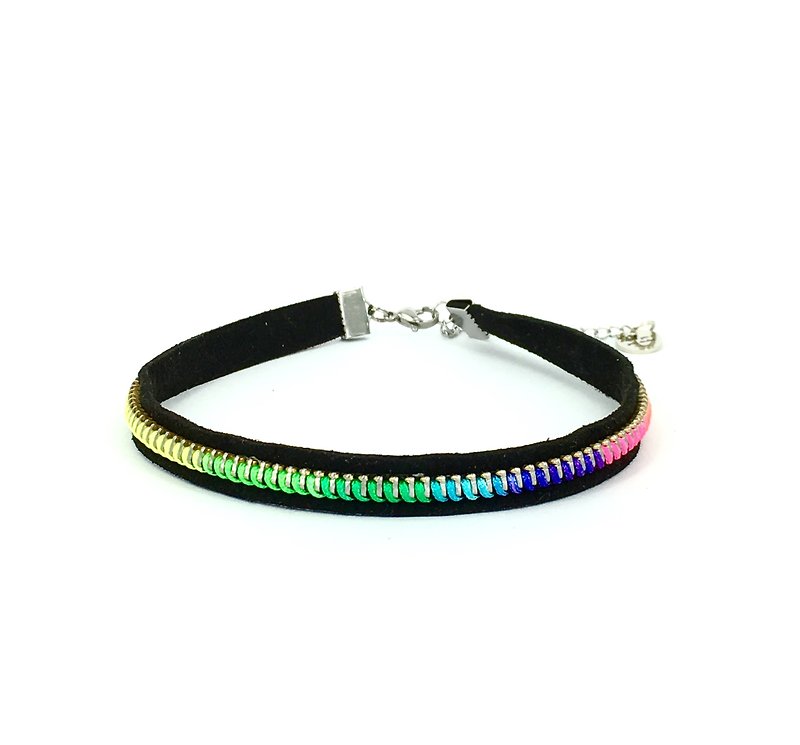 Punk style neon color necklace - Necklaces - Other Materials Multicolor