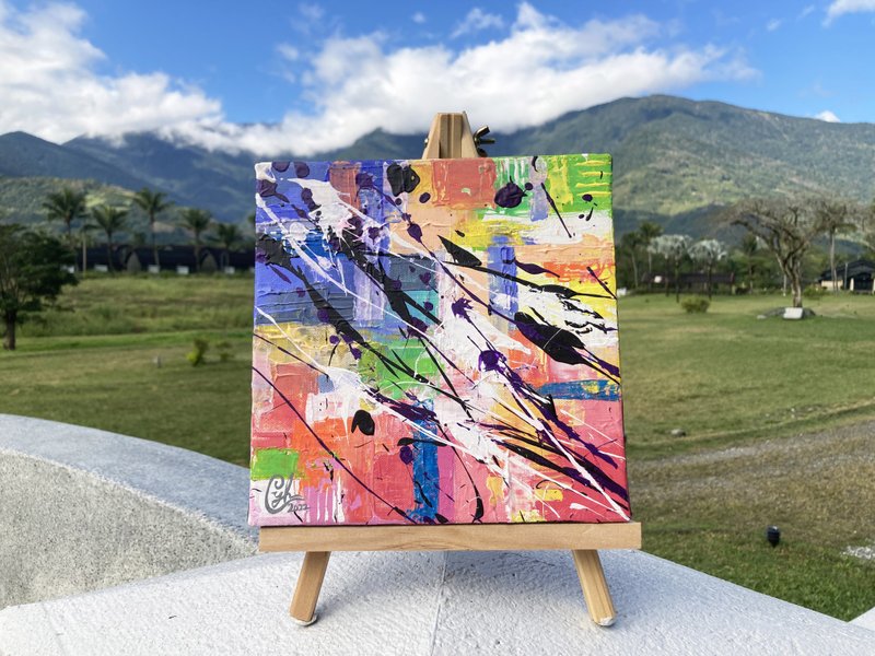 抽象繪畫 愛就像這樣3  abstract painting Love Like This 3 - 海報/掛畫/掛布 - 棉．麻 多色