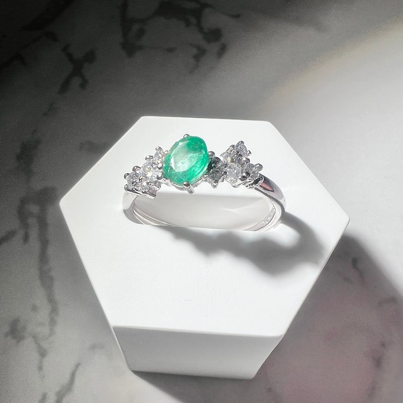 祖母綠戒指 - 戒指 - 水晶 綠色