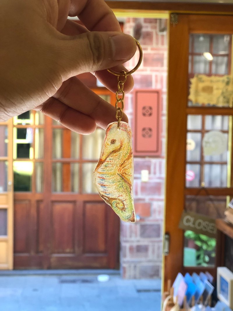 Penghu Summer Exclusive-Sea Glass Painted Keychain Experience - Illustration, Painting & Calligraphy - Glass 