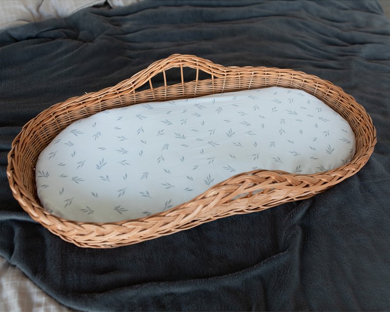 Baby Changing Basket Twig Bundles, Handmade diaper pad - 嬰兒地墊/遊戲墊 - 其他材質 卡其色