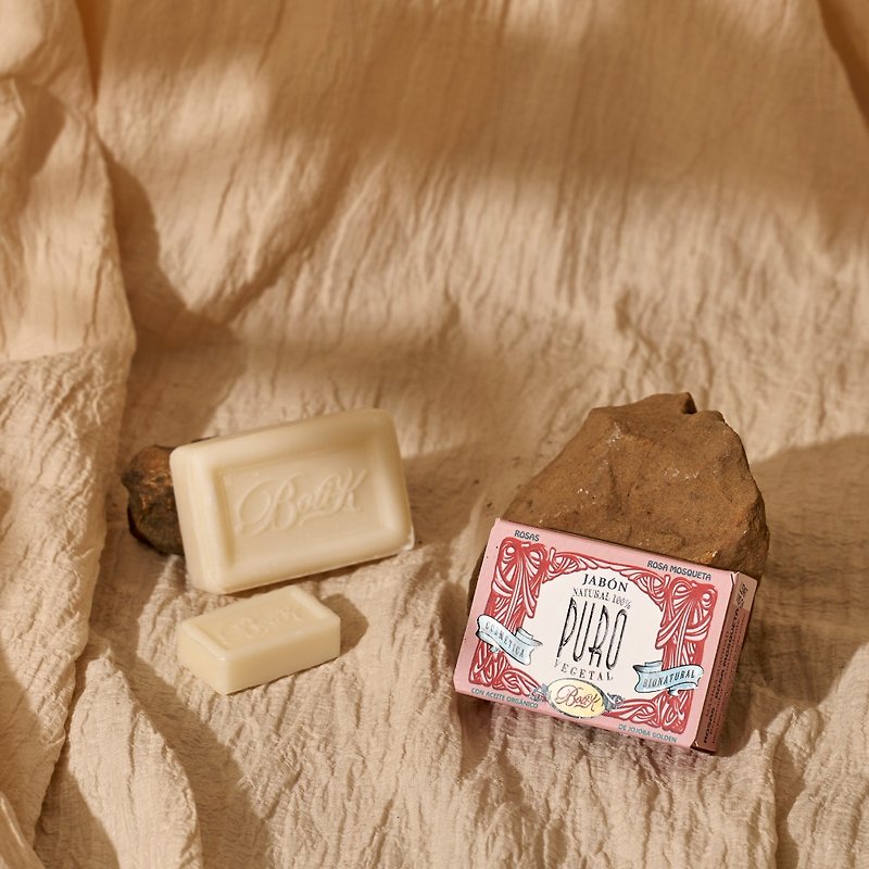【Boti-K Pure Vegetable Soap】Organic Rosehip Vegetable Soap Plant Extract Moisturizing Mother and Child - Soap - Concentrate & Extracts Pink