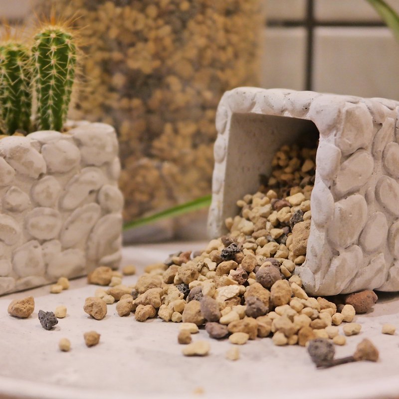 【Doudou Succulent】│Succulents│Special introduction for natural succulent cactus-mini bag - ตกแต่งต้นไม้ - วัสดุอื่นๆ สีเทา