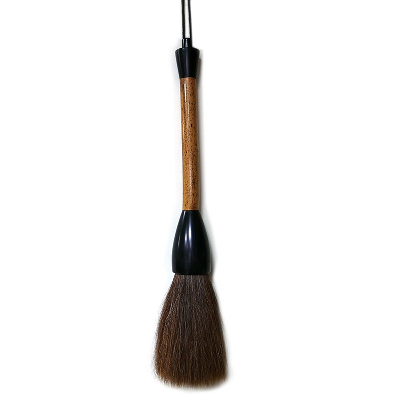 【大型毛筆】硬毫 馬毛豬鬃大筆 - 出峰18cm 總長58cm - 其他書寫用具 - 其他材質 咖啡色