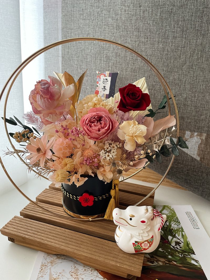 Miss。花謎 新年花禮 鐵藝 開幕花禮 - 乾燥花/永生花 - 植物．花 多色