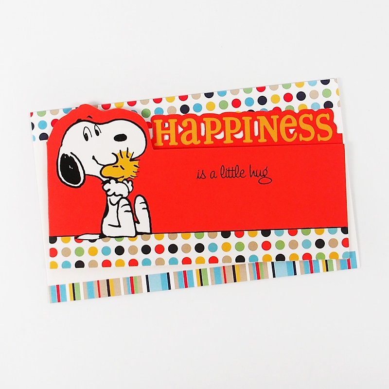 Snoopy happiness comes too suddenly [Hallmark-Peanuts stereo card multi-purpose] - การ์ด/โปสการ์ด - กระดาษ สีแดง