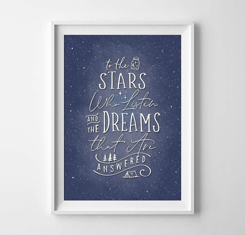 stars quote print (1) Customizable posters - ตกแต่งผนัง - กระดาษ 