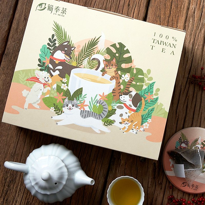 FuMeowTea 2022 Pets New Year Oolong Tea Box - ชา - กระดาษ 