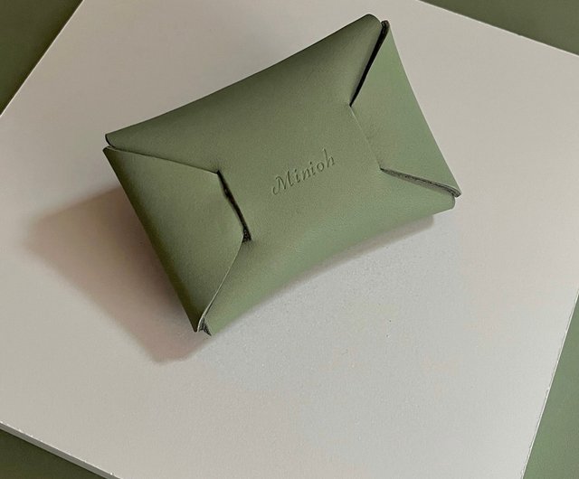 Minimalist style small leather pouch / keybag / coin bag _Butter - Shop  Minioh Studio Card Holders & Cases - Pinkoi