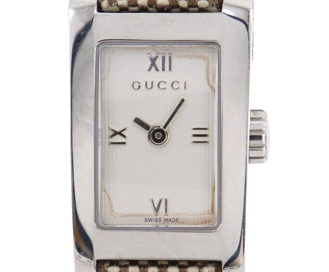 日本直送】グッチ GUCCI 腕時計 8600L SS×GGキャンバス クオーツ