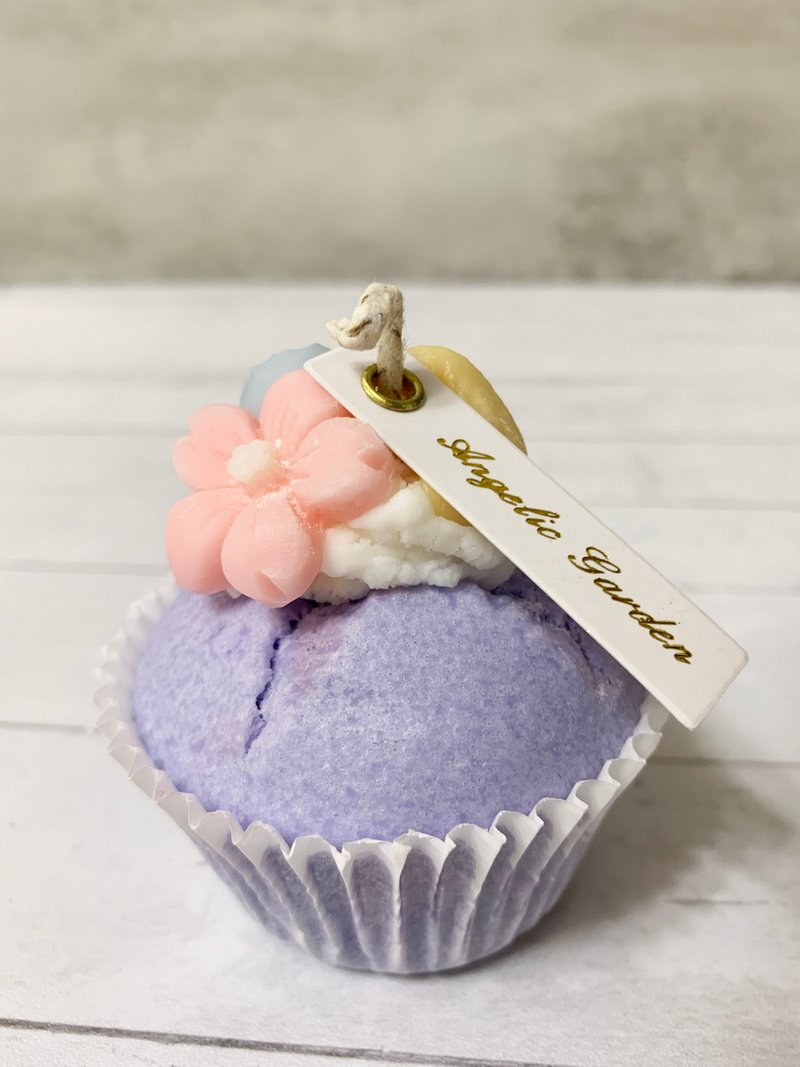 雜果Cupcake蠟燭 (香芋) - 香氛蠟燭/燭台 - 蠟 紫色