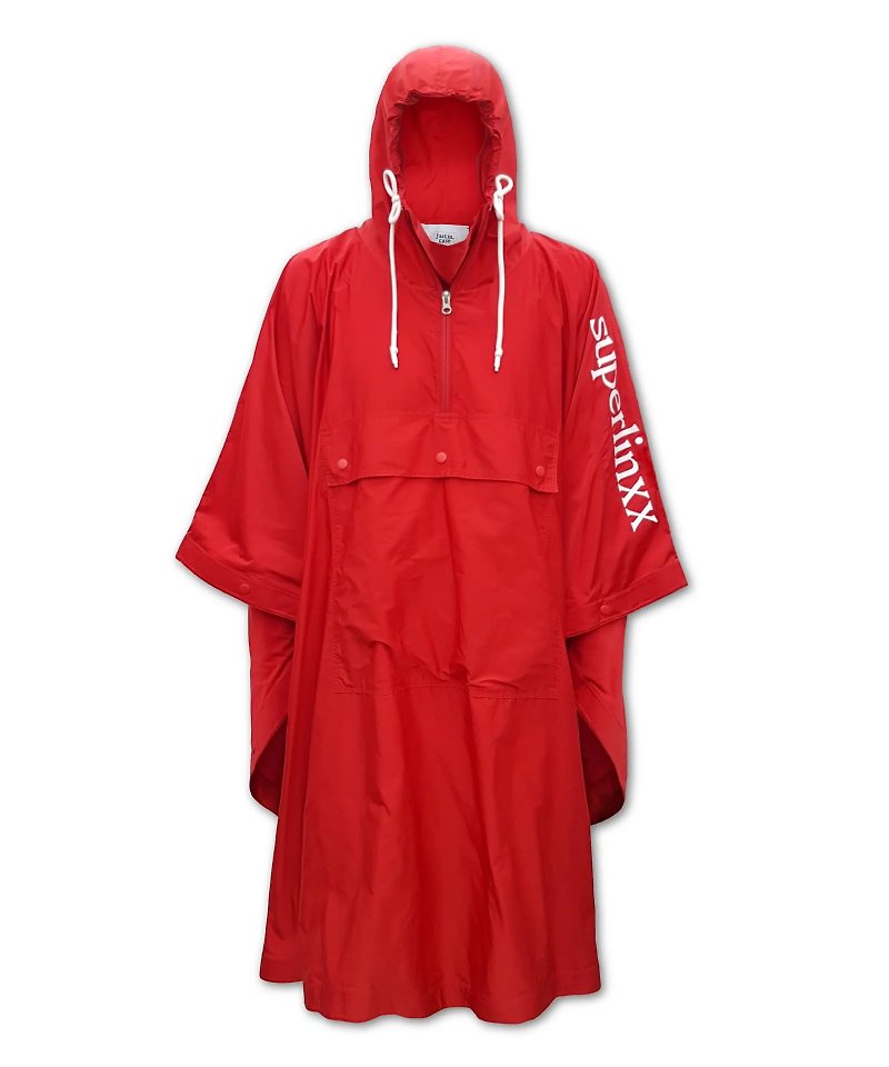 尼龍 中性衛衣/T 恤 紅色 - 故宮聯名系列 超脫防風雨衣