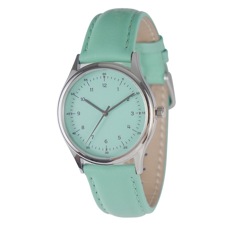 綠松石簡約手錶 男女均宜 全球免運費 - 男裝錶/中性錶 - 其他金屬 藍色