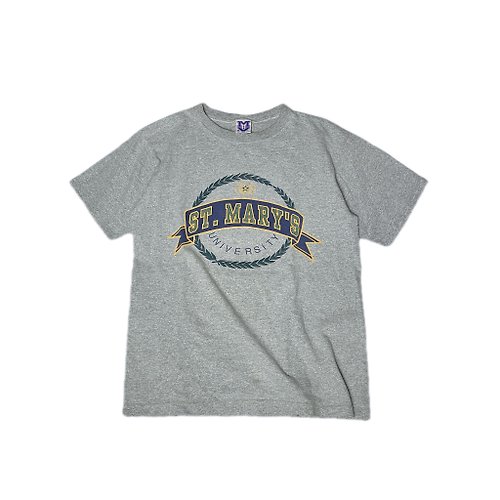 HeadxLover 愛頭牌古著店 古著MV Sport美國伊利諾州私立聖瑪麗湖神學院字樣T-shirt