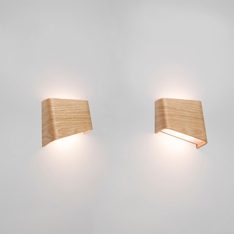 Exclusive - SLICEs LED Wooden Touch Wall Lamp | - โคมไฟ - ไม้ สีกากี