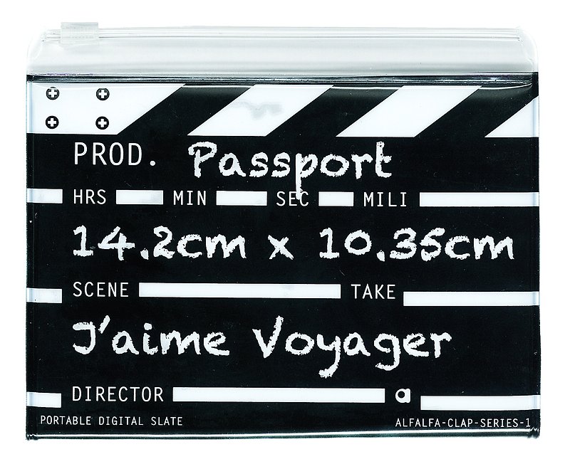 Director clap Classic passport - Black - ที่ใส่บัตรคล้องคอ - พลาสติก สีดำ