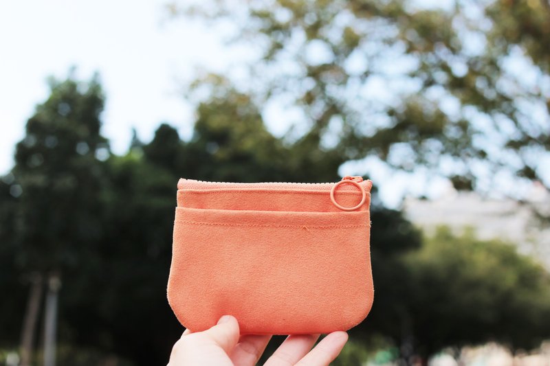 Chez. Small things series zero buckle buckle-coral orange - Coin Purses - Polyester Orange