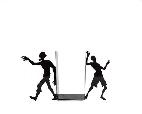Design Atelier Article Horror metal bookends Zombies // FREE SHIPPING WORLDWIDE //