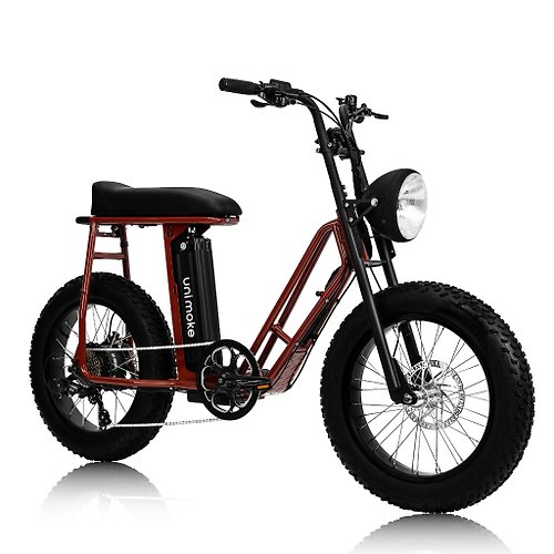 SEic單車工廠 【SEic】復古Unimoke SW低跨版城市電動輔助自行車_迷人深酒紅