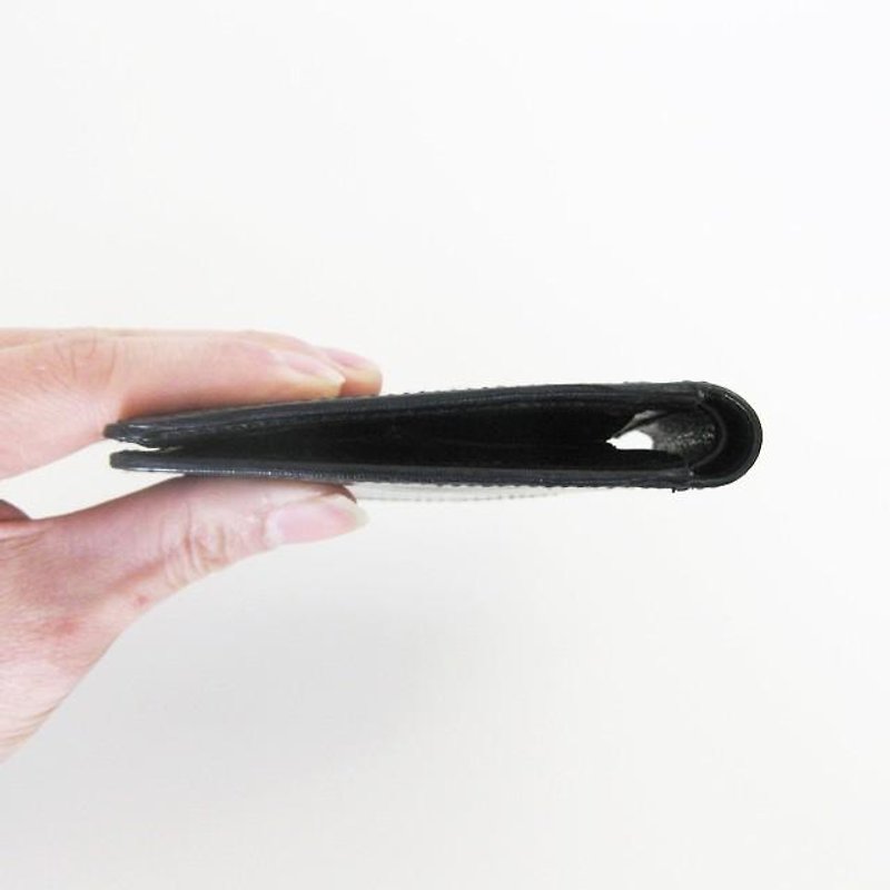 Skinny wallet Black thin wallet - Wallets - Genuine Leather Black