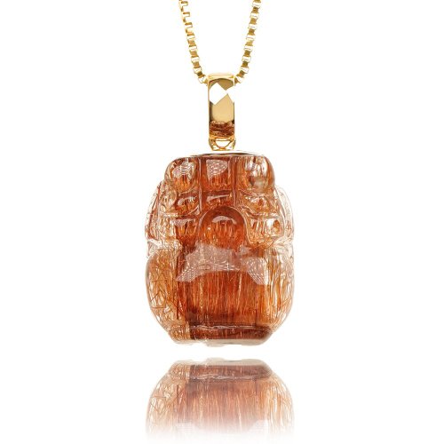 正佳珠寶 Gemsrich Jewelry 【正佳珠寶】銅鈦晶 頂級滿絲貓眼鈦 4.8g 招財貔貅 銅鈦晶吊墜