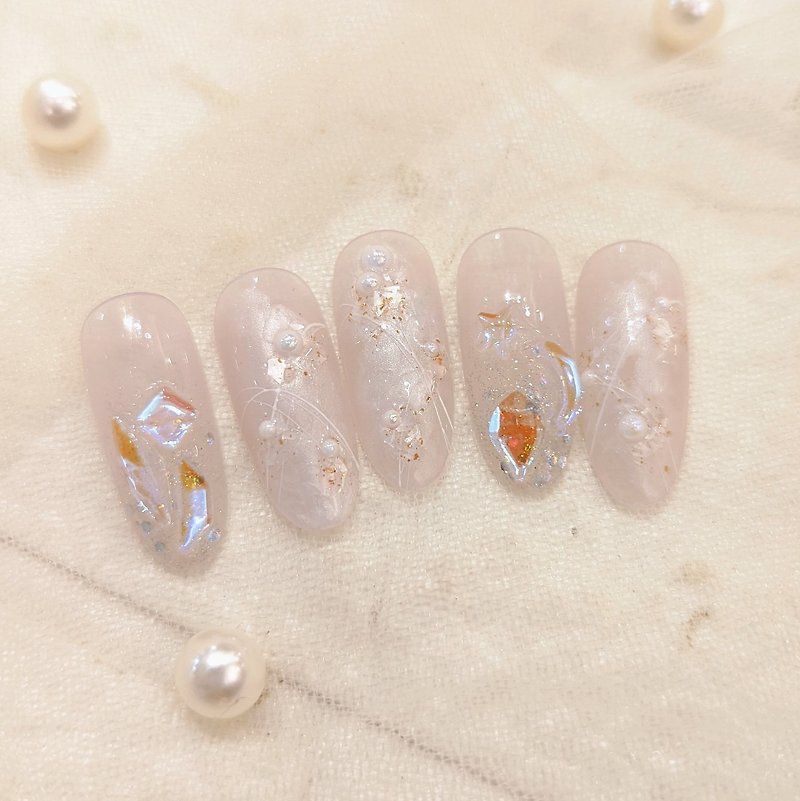 【Diamond and Pearl】Nail Art Patches/Wearing Armor - Nail Polish & Acrylic Nails - Other Materials 