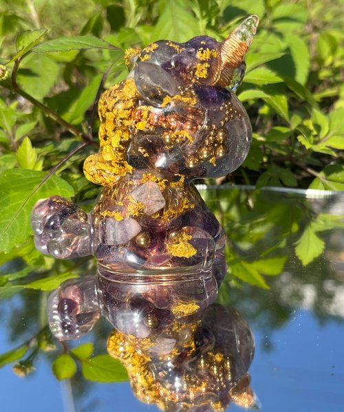 阜東宣 獨角獸樂園 Orgonite 奧剛能量獨角獸-螢石款 大