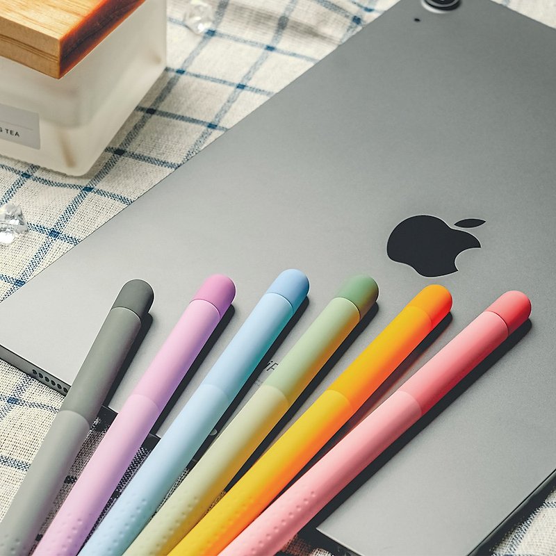 Apple Pencil 2代 超薄矽膠保護套 - 彩虹漸變色款