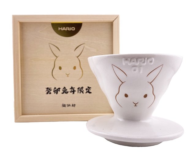 HARIO】V60癸卯兔年限定01濾杯+陶作坊藍媚茶懷汝高山下壺- 設計館HARIO