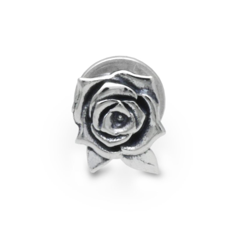 rose earring,sterling silver,gothic,free shipping,made in japan - Earrings & Clip-ons - Sterling Silver Silver