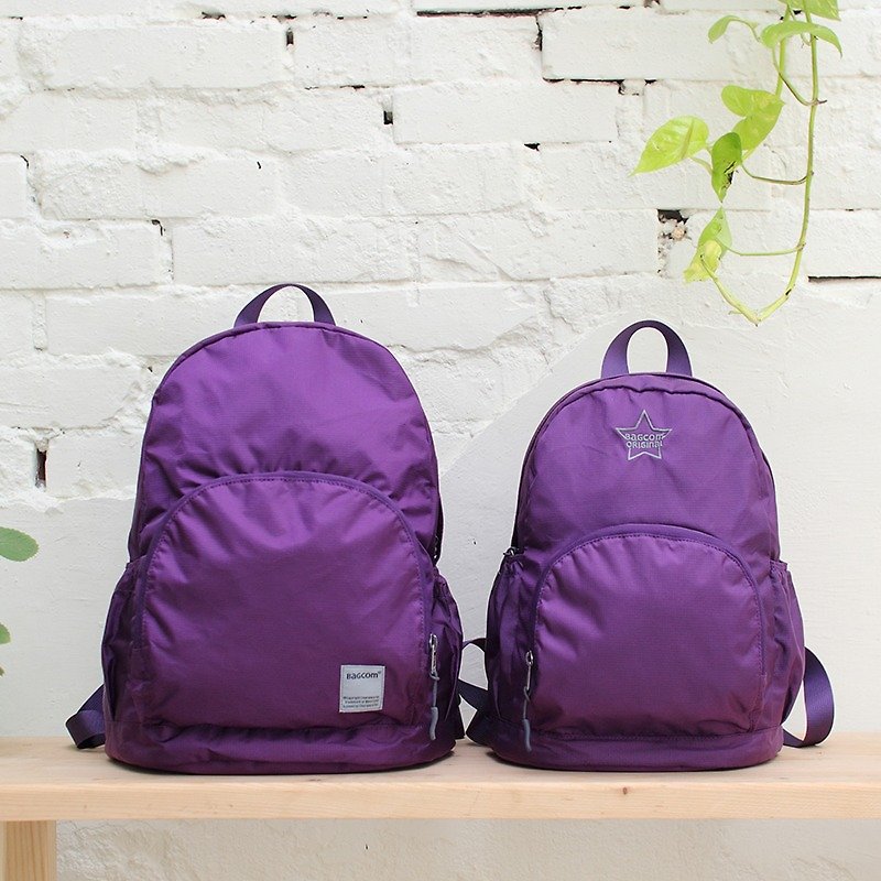 Mini water resistant backpack(12'' Laptop OK)-Purple_100180-40 - Backpacks - Waterproof Material Purple