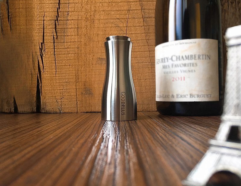 [Customized Gift] Goodplus Quick Decanter - Merlot Laser Engraved Custom Model - แก้วไวน์ - สแตนเลส สีเงิน