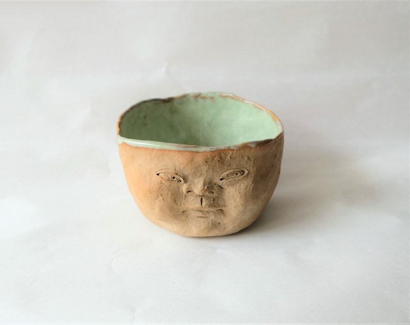 手捏陶器-四月是青梅的季節限定 - 花瓶/陶器 - 陶 綠色