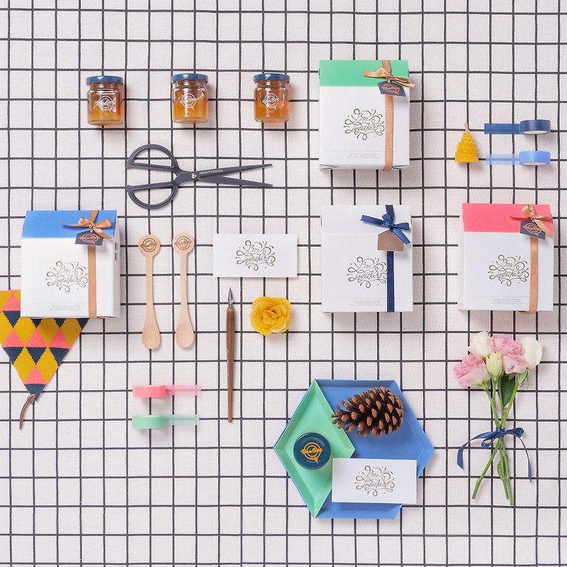 Happy Little House - Honey Gift Box - Honey & Brown Sugar - Fresh Ingredients Multicolor