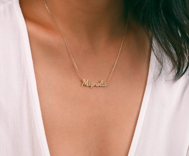 18K Gold Custom Name Necklace