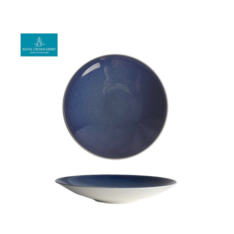 Art Glaze藝術彩釉系列-25.5CM義式湯盤-黛紫 - 盤子/餐盤/盤架 - 瓷 紫色