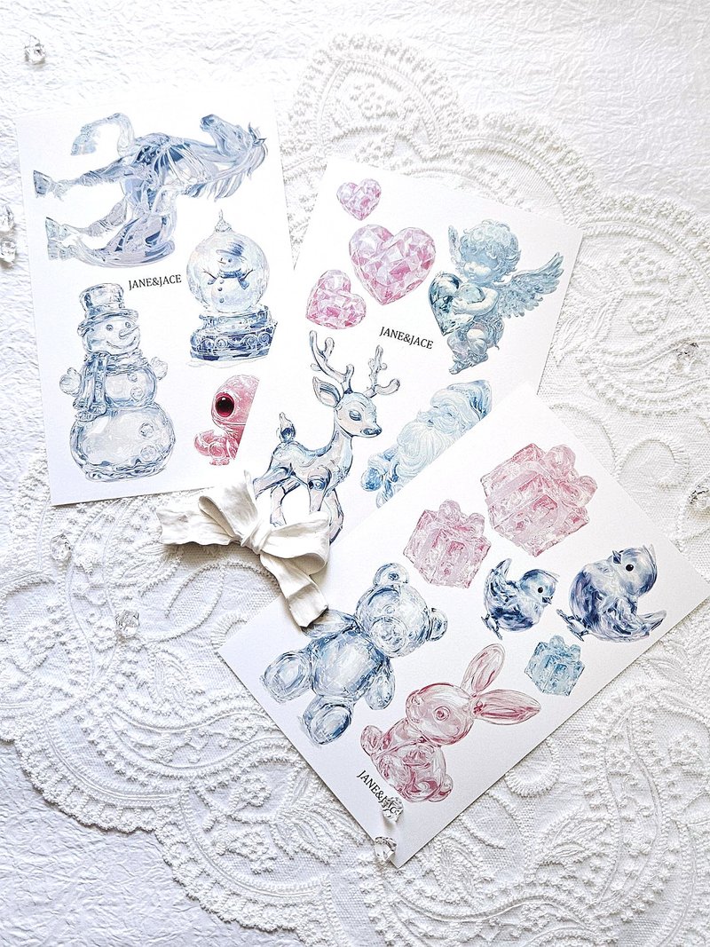 キュートアイスペーパー - ステッカー・シール - 紙 