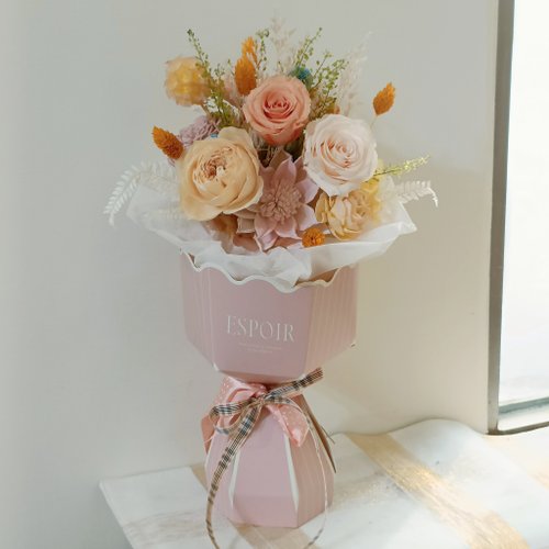 Kinki 手作Studio 畢業花束禮物 永生太陽花向日葵玫瑰花束 情人節生日企業贈品課程