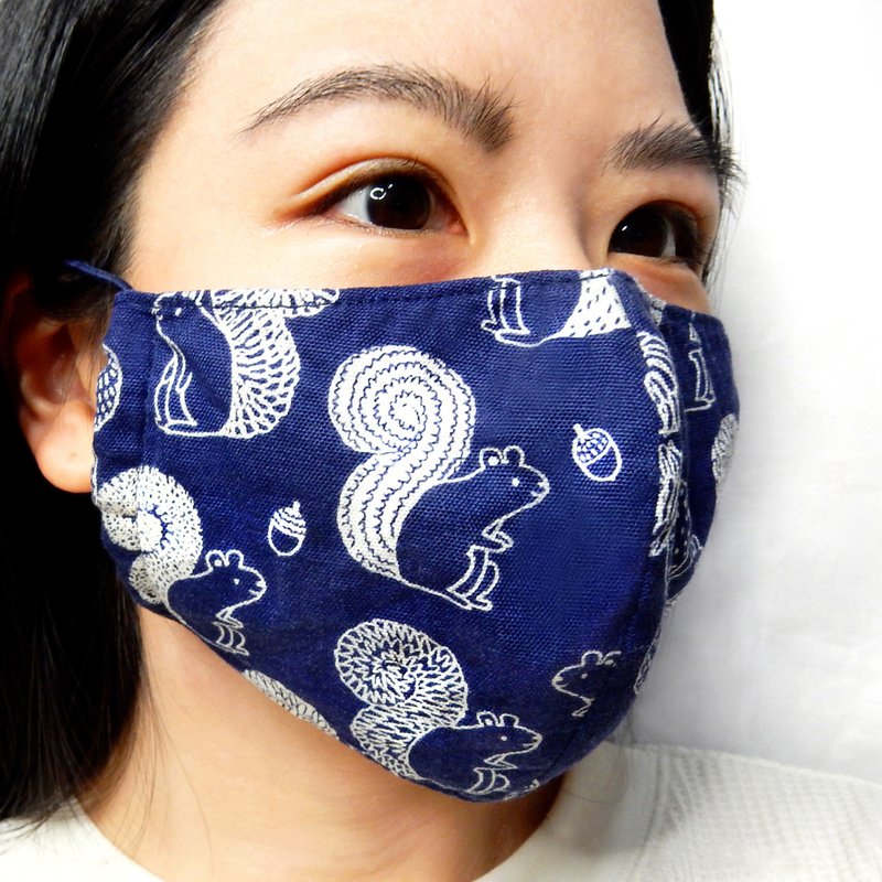 Squirrel three-dimensional mask - Face Masks - Cotton & Hemp 