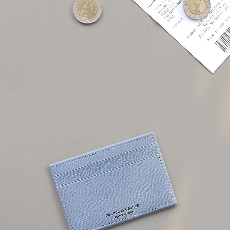 ICONIC Lady經典皮革票卡夾V2-蒼藍,ICO51326 - 證件套/卡套 - 塑膠 藍色